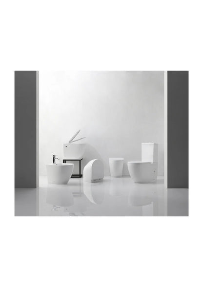 Imperial Two-piece Rimless Modern Toilet | Matte Black | Round