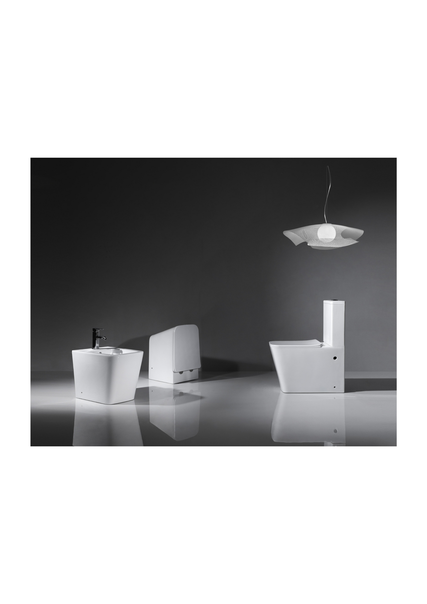 Imperial Floor Standing Rimless Toilet | Matte White | Square