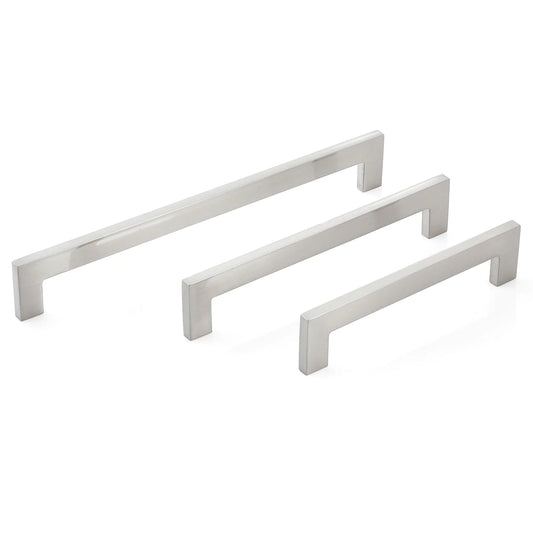 Torino by Momo modern bar cabinet handle in sleek finish, contemporary handle for kitchen cupboards, drawers, and furniture doors