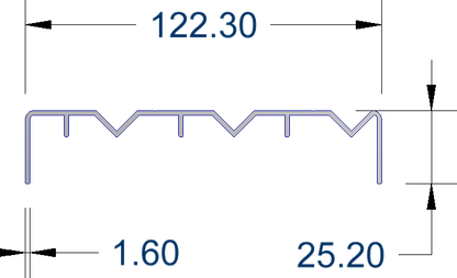 Wardrobe Bottom Track Triple 4m -Triple track System - Imperial Glass and Timber