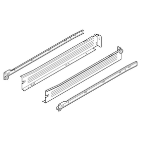 Blum METABOX Single Extension Steel Sides. 54mm X 400mm. *Sides And Runners Only* by W&B