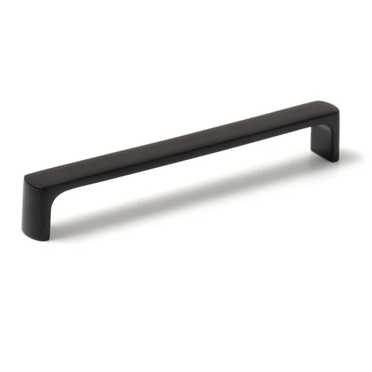 Vena by Momo arched D handle in modern finish, stylish cabinet handle for kitchen cupboards, drawers, and furniture doors
