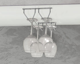 Wire Glass Holder | 2 Layer | Size: 340mm x 205mm x 70mm
