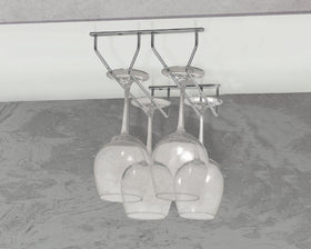Wire Glass Holder | 3 Layer | Size: 340mm x 315mm x 70mm
