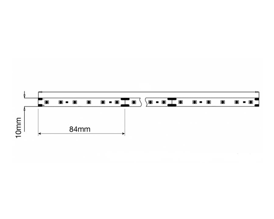 Flexible 20m L&S 24V LED strip reel in cool white (6500K) with 72 LEDs/m for stylish and bright accent lighting