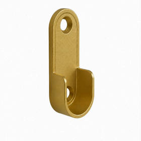 Oval End Flange | 16mm | Brushed Gold