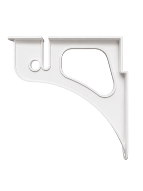 Wardrobe Shelf Bracket | Matt White