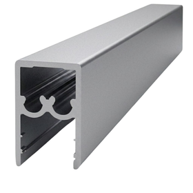 Wardrobe Top and Bottom Rail | Matt Silver