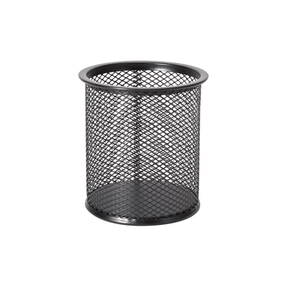 Black Mesh Pen Cup for Desk Organisation-2