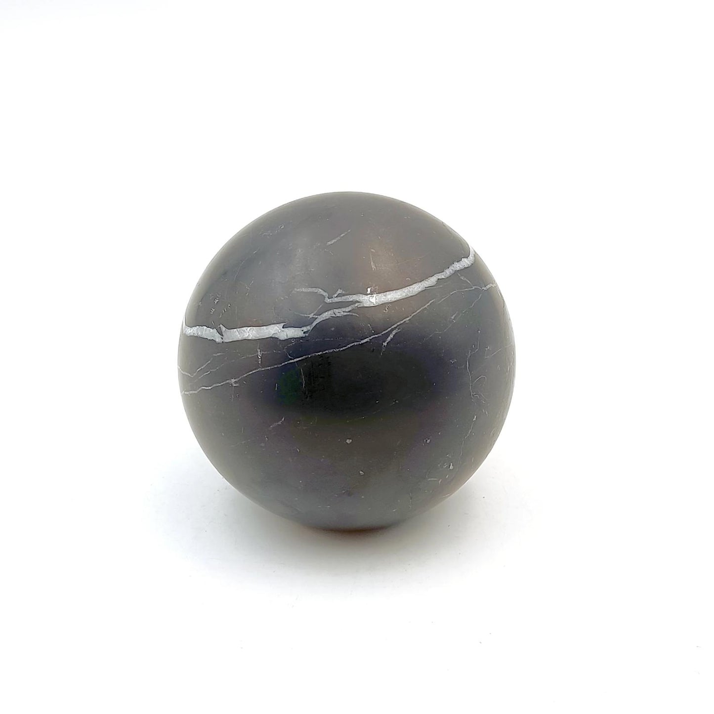 Nero Maquina Polished Marble Sphere – 100mm Diameter
