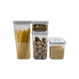 White Twist Canister Set – 16 Pack