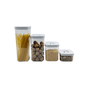 White Twist Canister Set – 16 Pack