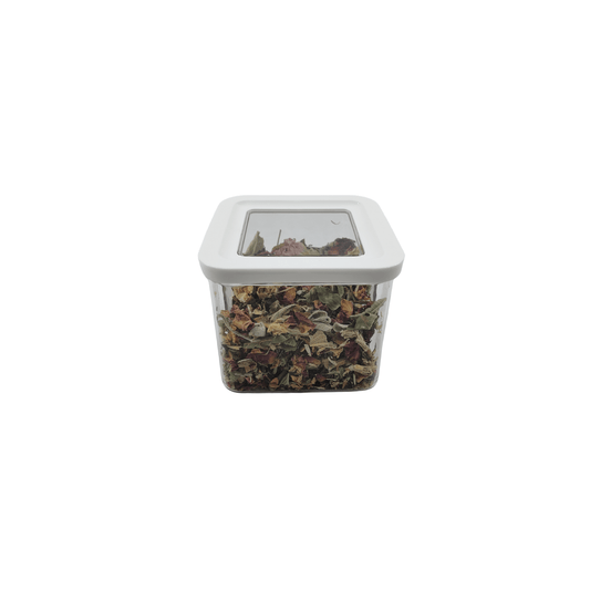 White Airtight Container with Side Clips – 600ml-0