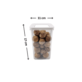 White Airtight Container with Side Clips – 1300ml