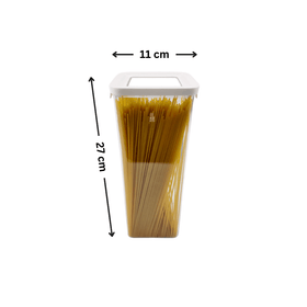 White Airtight Container with Side Clips – 1900ml