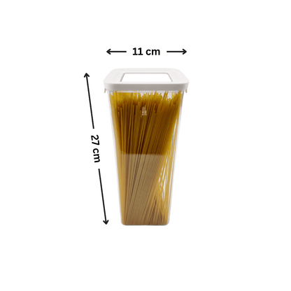 White Airtight Container with Side Clips – 1900ml-1