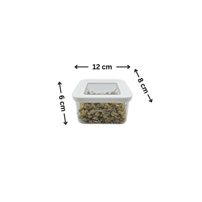 White Airtight Container with Side Clips – 400ml-1