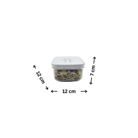White Airtight Container with Twist Lock – 500ml
