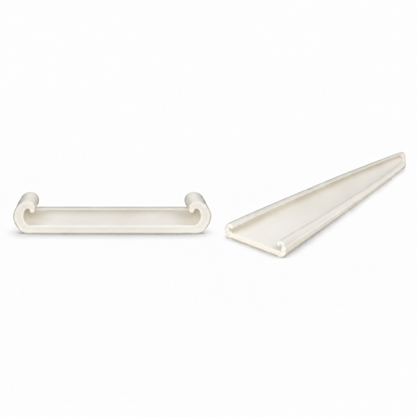 White glazing buffer for wardrobe doors and aluminium frames, 150m roll for smooth glass installation