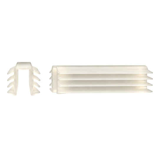 White 4mm glazing rubber for shower screens and glass installation