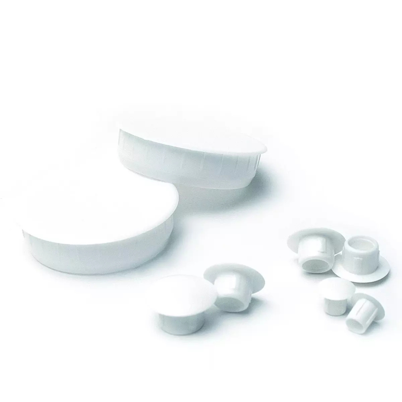 CAPS HOLE COVER WHITE NYLON 8MM