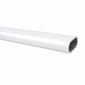 White Oval Hanger Rail 15mm x 30mm x 2.9m