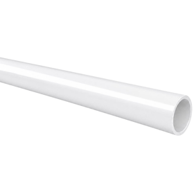 White Round Wardrobe Hanging Rail 25mm x 2.9m