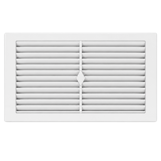 White wall vent 240 x 140mm with 225 x 125mm cut-out for wall ventilation and airflow