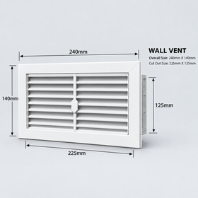 Wall Vent In White