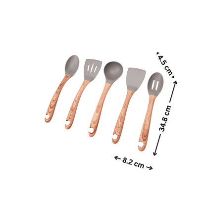 Wood Look Utensils Set – Stylish and Practical for Every Kitchen-1