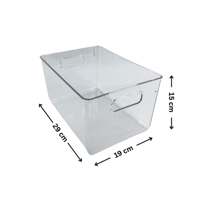 XL Under-Sink Tub – Clear Stackable Storage Box-1
