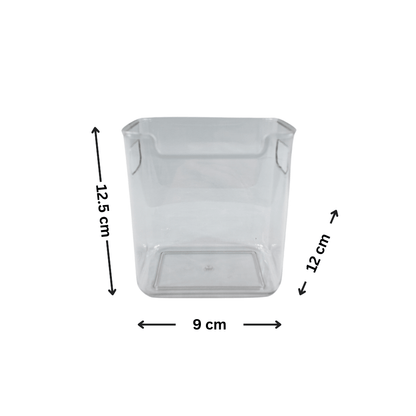 XS Under-Sink Clear Tub – Stackable Storage Bin-1