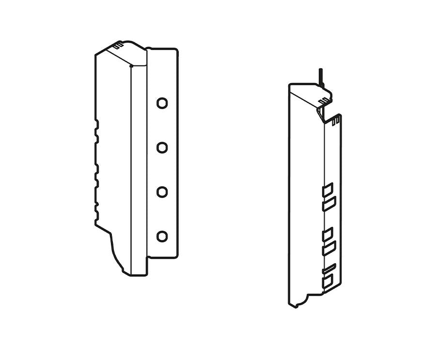 Blum TANDEMBOX Antaro Back Brackets C Height 83mm+96mm Silk White Z30C000S R&L