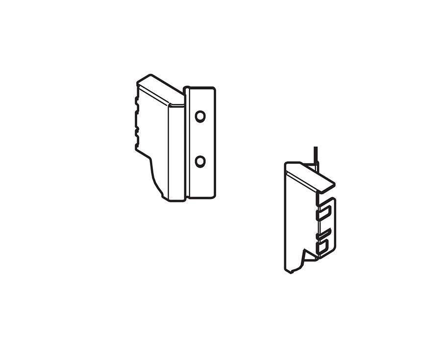 Blum TANDEMBOX Antaro M Height SYNCROMOTION Back Bracket Pair Silk White Z30M000S.45