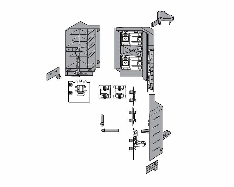 Blum TANDEMBOX Antaro Front Sync Set C Height 192mm Silk White Z33C00E0A6