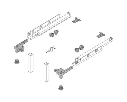 Blum SPACE STEP set NL 410mm Z95.4100