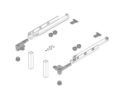 Blum SPACE STEP set NL 460mm Z95.4600