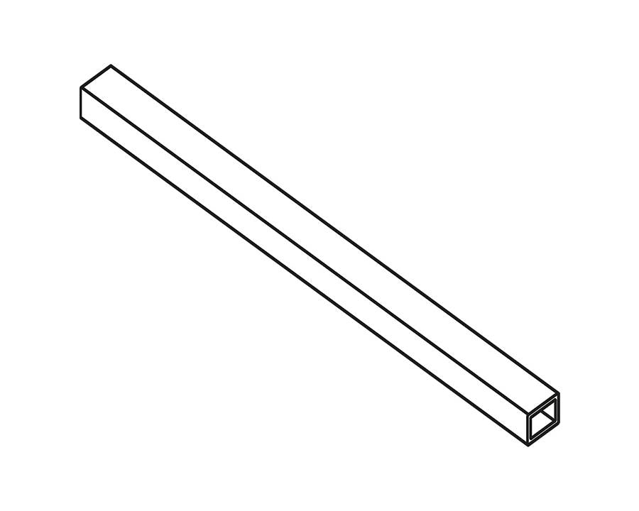 Blum Aluminium Horizontal Profile to Suit SPACE STEP. Length: 1050mm Z95Q1040A