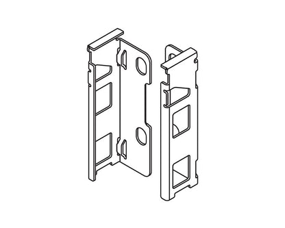 Blum LEGRABOX pure Back M Fixing Set Carbon Black ZB7M000S