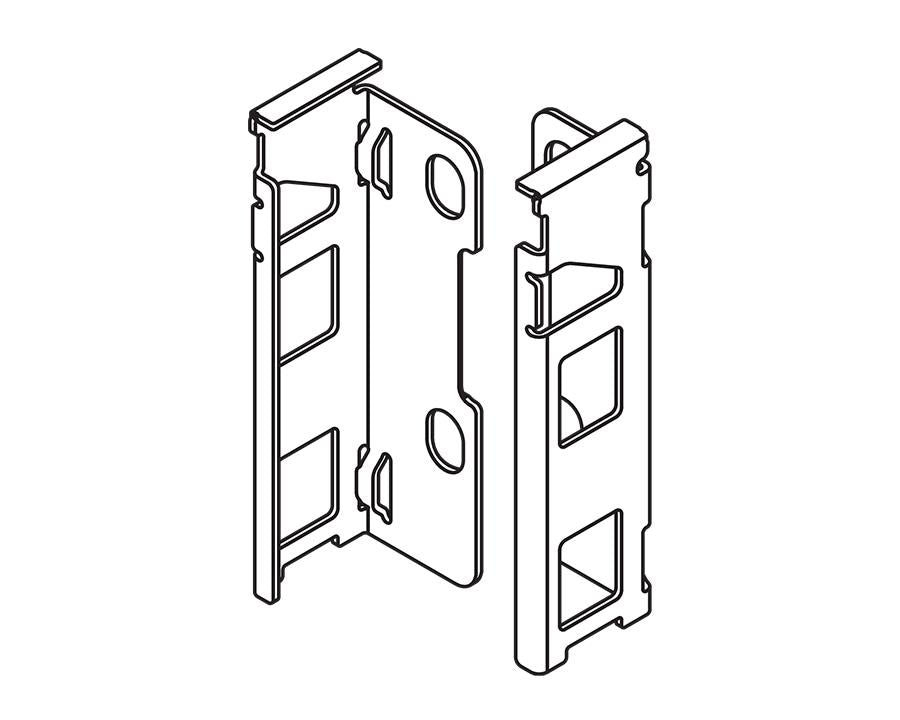 Blum LEGRABOX pure back fixings bracket M height Nickel ZB7M000S