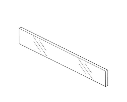 Blum LEGRABOX pure Front Inner Half Glass Design Element Size: 338mm. To suit 450mm cabinet ZE7V338G