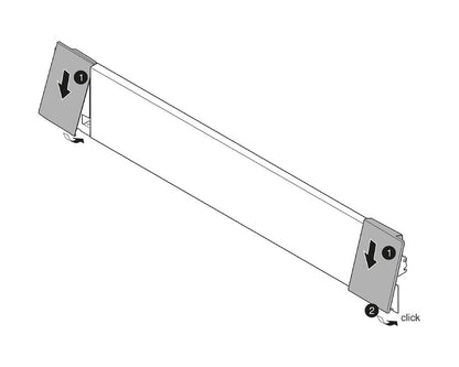 Blum LEGRABOX front fixing for inner drawer ZI70MIA