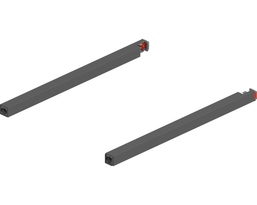 Blum MERIVOBOX Gallery Rail Set for High Fronted Drawers 270mm Orion Grey. ZR4.270RS