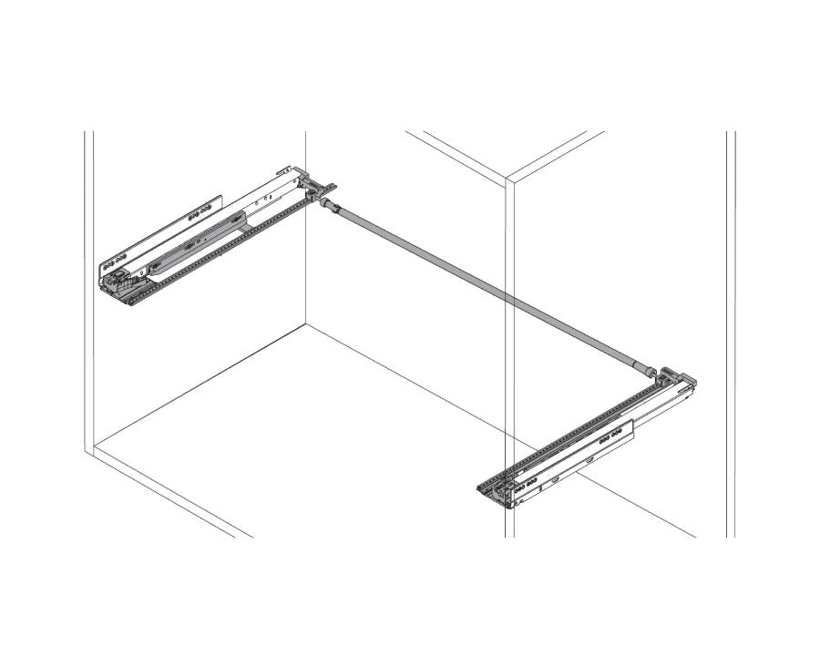 Blum LEGRABOX pure Side Stabilisation 400mm ZS7M400LU