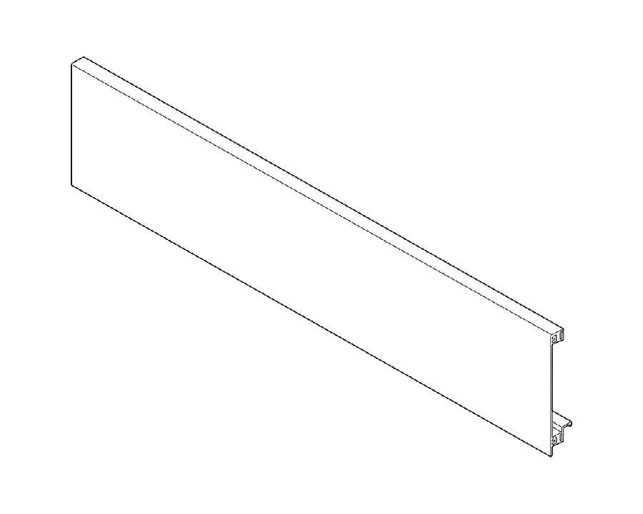 Blum LEGRABOX pure Inner Front Piece For Gallary Rails Carbon Black Size: 1043mm ZV7.1043C01