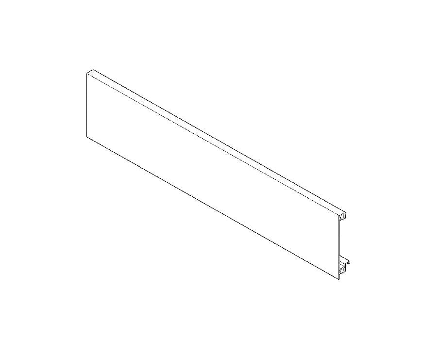 Blum LEGRABOX pure Inner Front Piece For Gallary Rails Orion Grey Size: 1043mm ZV7.1043C01