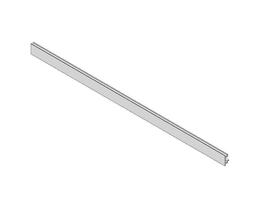 Blum LEGRABOX pure Front Fixing Piece For Glass Terra Black Size: 1043mm ZV7.1043MN1