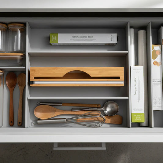 Bamboo Food Wrap Dispenser – Single Roll-0