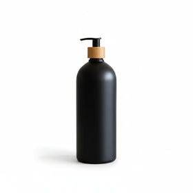 Black Bathroom Pump Bottle – 1 L Refillable Dispenser