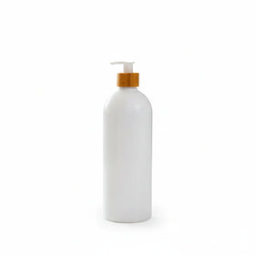 White Bathroom Pump Bottle – 1 L Refillable Dispenser